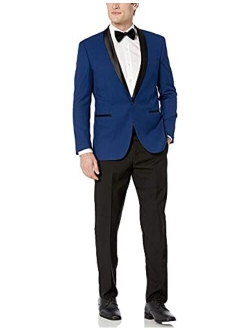 Adam Baker Men's Classic & Slim Fit Two-Piece Formal Tuxedo Suit - Available in Many Sizes & Colors