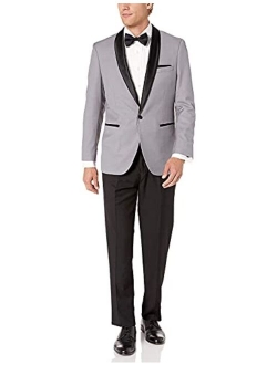 Adam Baker Men's Classic & Slim Fit Two-Piece Formal Tuxedo Suit - Available in Many Sizes & Colors