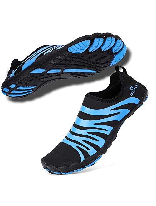 Hiitave Men Barefoot Water Shoes Beach Aqua Socks Quick Dry for Outdoor Sport Hiking Swiming Surfing