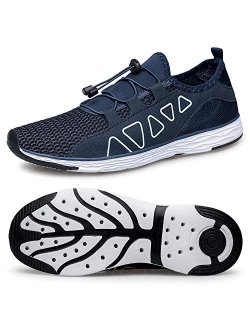 vibdiv Men's Water Shoes - Quick Drying Outdoor Lightweight Sports Aqua Shoes