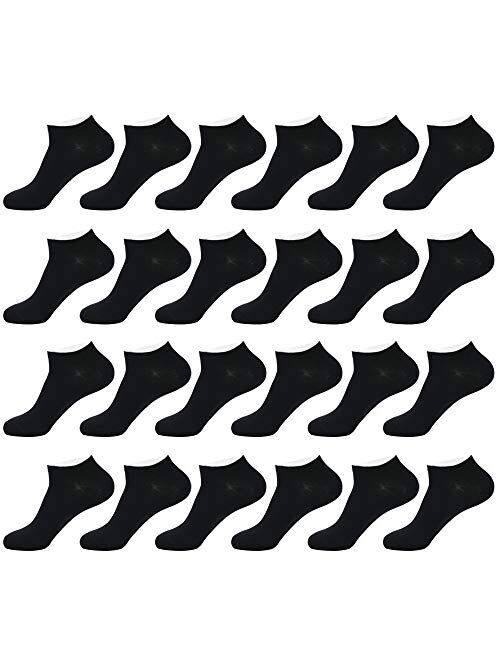 Enerwear-Coolmax 20 Pack Men's and Women's Cotton Low Cut Socks