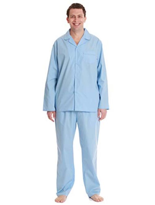 #followme Plaid Pajama Set for Men Long Sleeve Long Pant Sleepwear and Loungewear Pjs