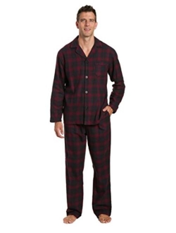 Noble Mount Twin Boat Mens Pajamas Set - 100% Cotton Flannel Pajamas for Men