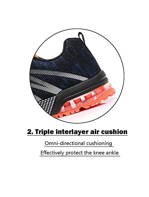 Axcone Mens Shock Absorbing Sports Fitness Athletic Casual Shoes