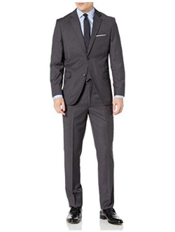 Adam Baker Men's 3-Piece Single Breasted Slim Fit Suit & Tuxedo - Colors