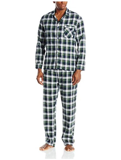 Hanes Men's Long Sleeve Flannel Pajamas