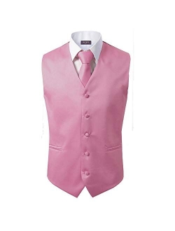 3 Pcs Vest + Tie + Hankie Men's Fashion Formal Dress Suit Slim Tuxedo Waistcoat Coat