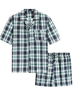 Latuza Men's Cotton Woven Short Sleepwear Pajama Set