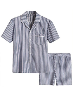 Latuza Men's Cotton Woven Short Sleepwear Pajama Set