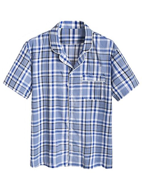 Latuza Men's Cotton Woven Short Sleepwear Pajama Set