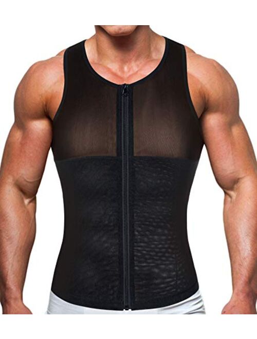 TAILONG Body Shaper Compression Shirts for Men Tummy Control