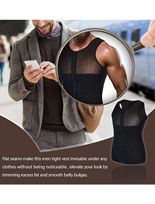 Men's Undershirts Slimming Vest Waist Trainer Body Shaper Tummy