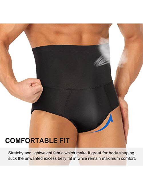 TAILONG Men Tummy Shaper Briefs High Waist Body Slimmer Underwear Firm Control Belly Girdle Abdomen Compression Panties