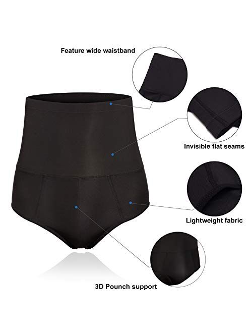 TAILONG Men Tummy Shaper Briefs High Waist Body Slimmer Underwear Firm Control Belly Girdle Abdomen Compression Panties