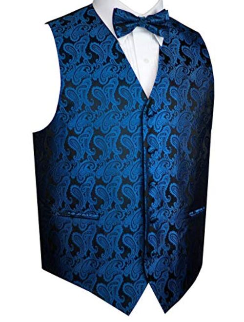 Brand Q Men's Tuxedo Vest and Bow-Tie Set