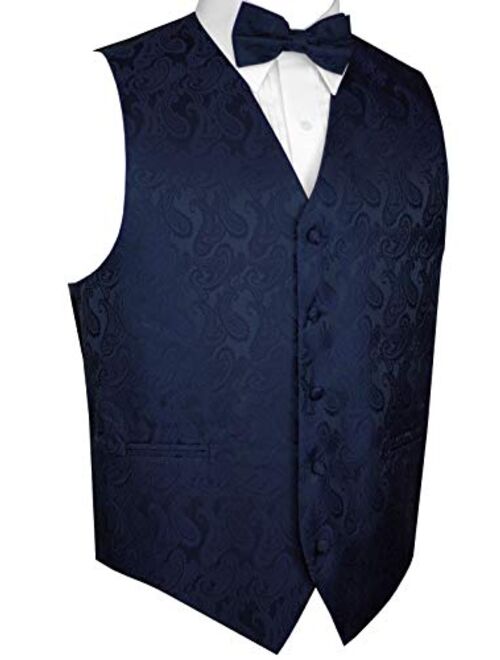 Brand Q Men's Tuxedo Vest and Bow-Tie Set