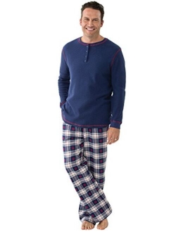 Mens Pajamas Set Plaid - Mens Flannel Pajama Set