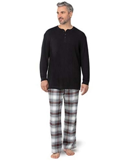 Mens Pajamas Set Plaid - Mens Flannel Pajama Set