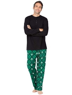 Mens Pajamas Set Plaid - Mens Flannel Pajama Set