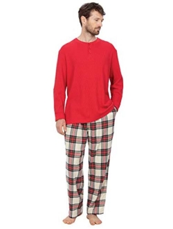 Mens Pajamas Set Plaid - Mens Flannel Pajama Set