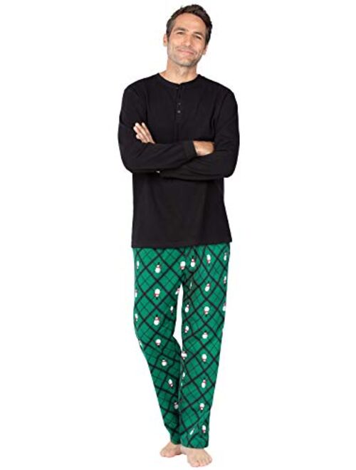 PajamaGram Mens Pajamas Set Plaid - Mens Flannel Pajama Set