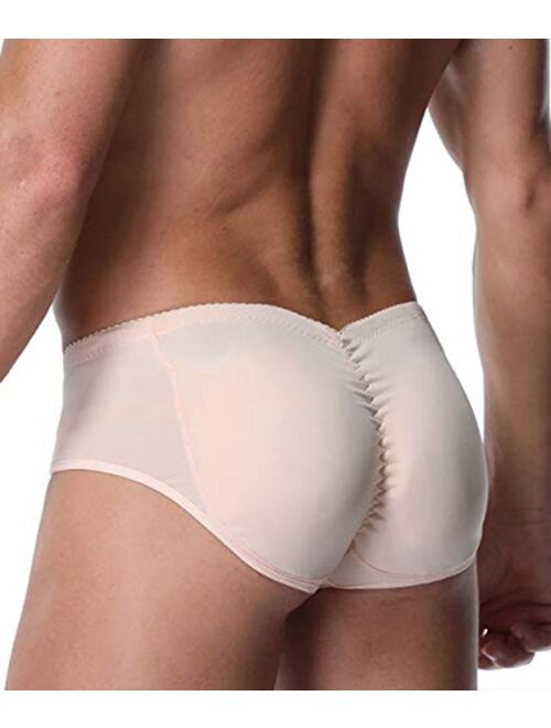 DoLoveY Men Butt Lifter Shapewear Butt Shaper Boxer Padded Enhancing Underwear Tummy Control