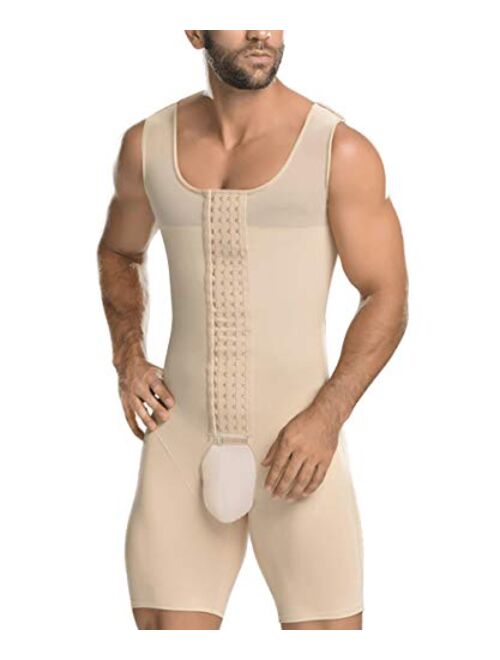 Men Compression Bodysuit Shaper Tummy Control Suit Weight Loss Underwork Slimming Body Shapewear