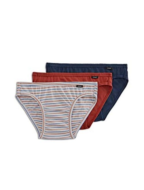 Jockey Men's Cotton Solid Underwear Elance Brief - 3 Pack