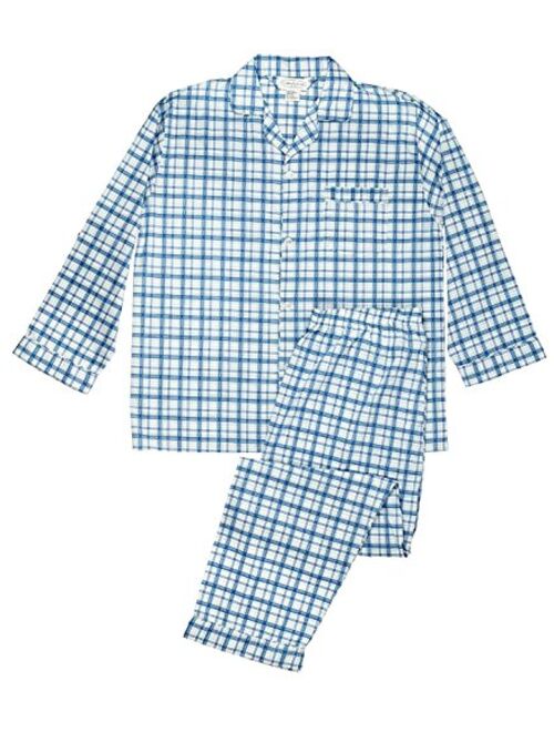 Men's Woven Sleepwear Long Sleeve Pajama Set Cotton Blend - Regular & Big Sizes