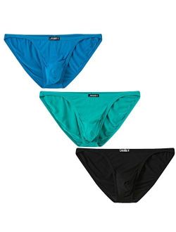 JINSHI Mens Underwear Briefs Bikini Low Rise Bikini Swimwear