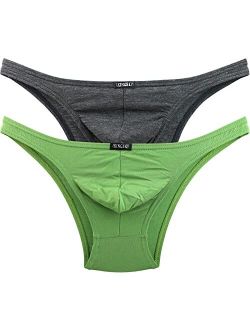 IKINGSKY Men's Silky Thong Sexy T-Back Mens Underwear Low Rise