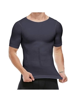 MISS MOLY Men Shapewear Vest Seamless Abdomen Slim Shirt Classic Abs Body Shaper