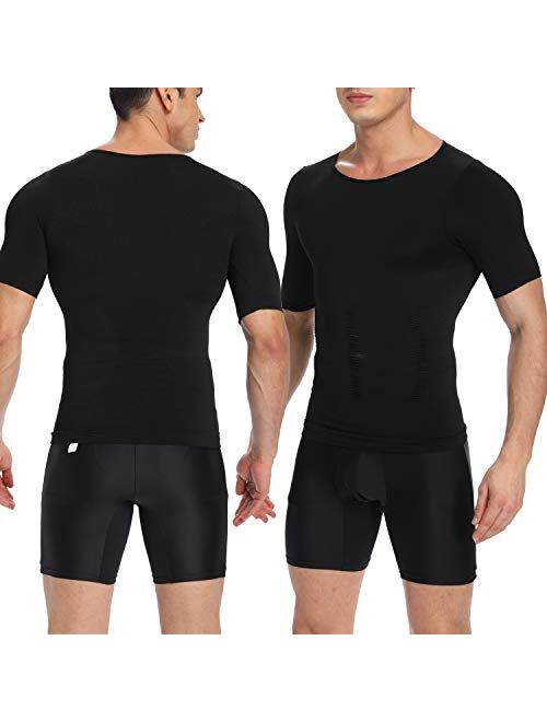 MISS MOLY Men Shapewear Vest Seamless Abdomen Slim Shirt Classic Abs Body Shaper