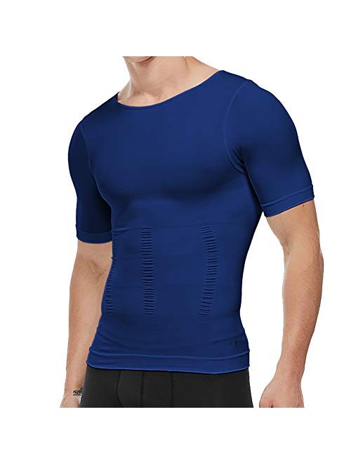 MISS MOLY Men Shapewear Vest Seamless Abdomen Slim Shirt Classic Abs Body Shaper