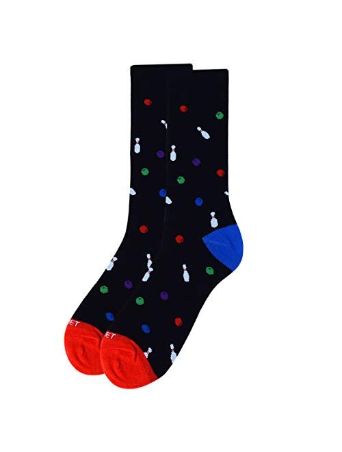 Novelty Dress Socks for Men - Dress Sock - Premium Cotton - Size 8-13 (One Pair)