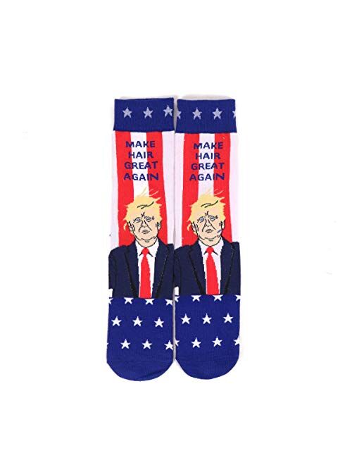 Novelty Dress Socks for Men - Dress Sock - Premium Cotton - Size 8-13 (One Pair)