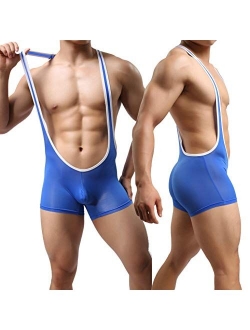 Premium Men's Wrestling Leotard, Men's Wrestling Singlet Bodysuit, Silky Smooth.