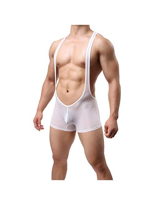 MuscleMate Premium Men's Wrestling Leotard, Men's Wrestling Singlet Bodysuit, Silky Smooth.