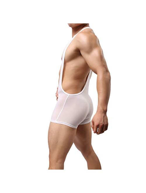 MuscleMate Premium Men's Wrestling Leotard, Men's Wrestling Singlet Bodysuit, Silky Smooth.