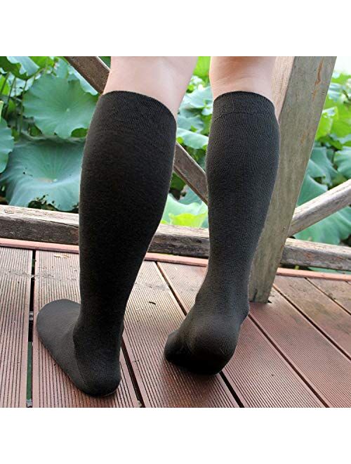 98% Cotton Rich Slight Thin Dress Socks for Business Office Mens Womens Casual Socks 6Pack