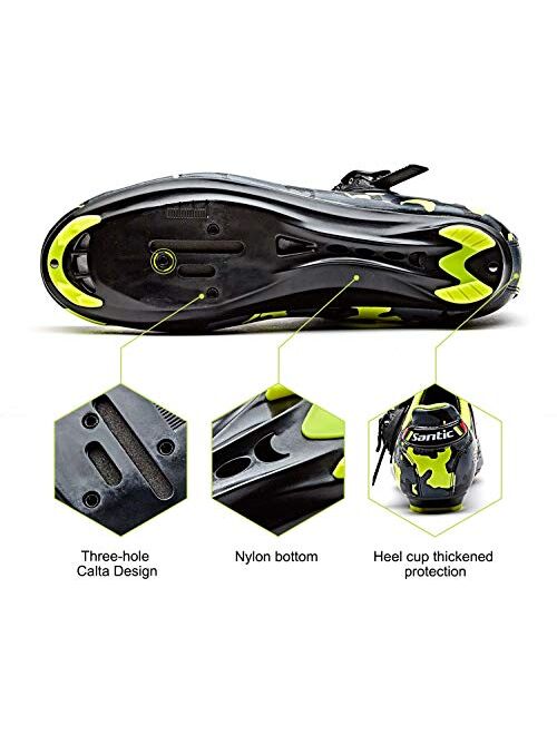 Santic Cycling Shoes Road Bike Shoes Spin Shoes with Buckle