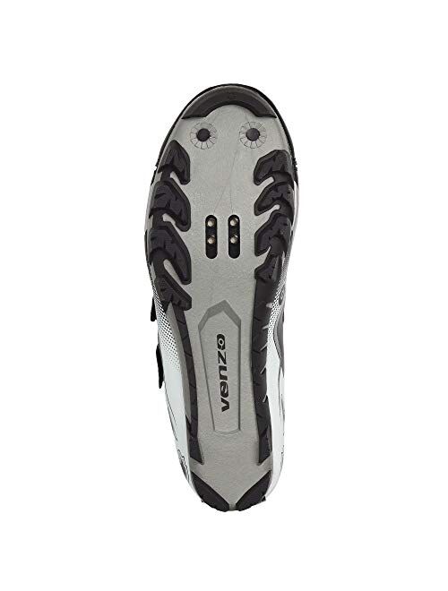 Venzo Mountain Men's Bike Bicycle Cycling Shoes - Compatible for Shimano SPD Cleats - Good for Spin Cycle, Off Road and MTB