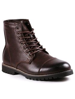 Metrocharm MC301 Men's Lace Up Cap Toe Formal Dress Casual Fashion Boots