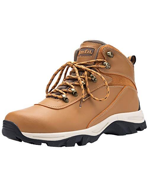 Leisfit Men's Outdoor Waterproof Hiking Boots Insulated Boots Work Boots Trekking Boots