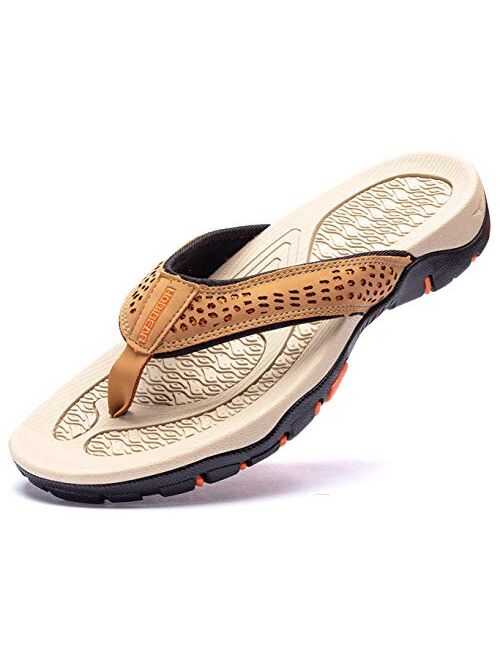 GUBARUN Mens Sport Flip Flops Comfort Casual Thong Sandals Outdoor