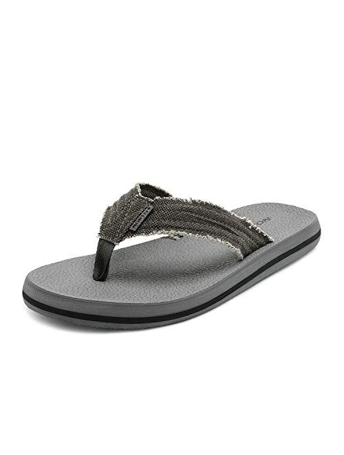 NORTIV 8 Men's Thong Flip Flops Sandals Comfortable Light Weight Beach Sandal