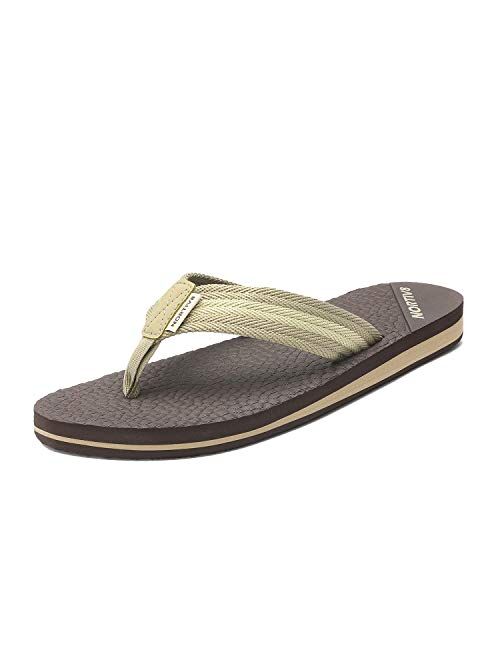 NORTIV 8 Men's Thong Flip Flops Sandals Comfortable Light Weight Beach Sandal