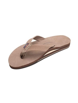 Rainbow Sandals Men's Premier Leather Double Layer with Arch Wide Strap