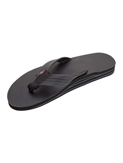 Rainbow Sandals Men's Premier Leather Double Layer with Arch Wide Strap
