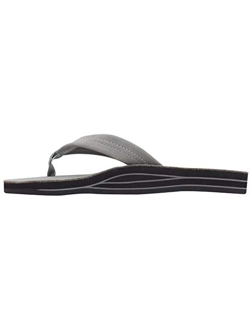 Rainbow Sandals Men's Premier Leather Double Layer with Arch Wide Strap